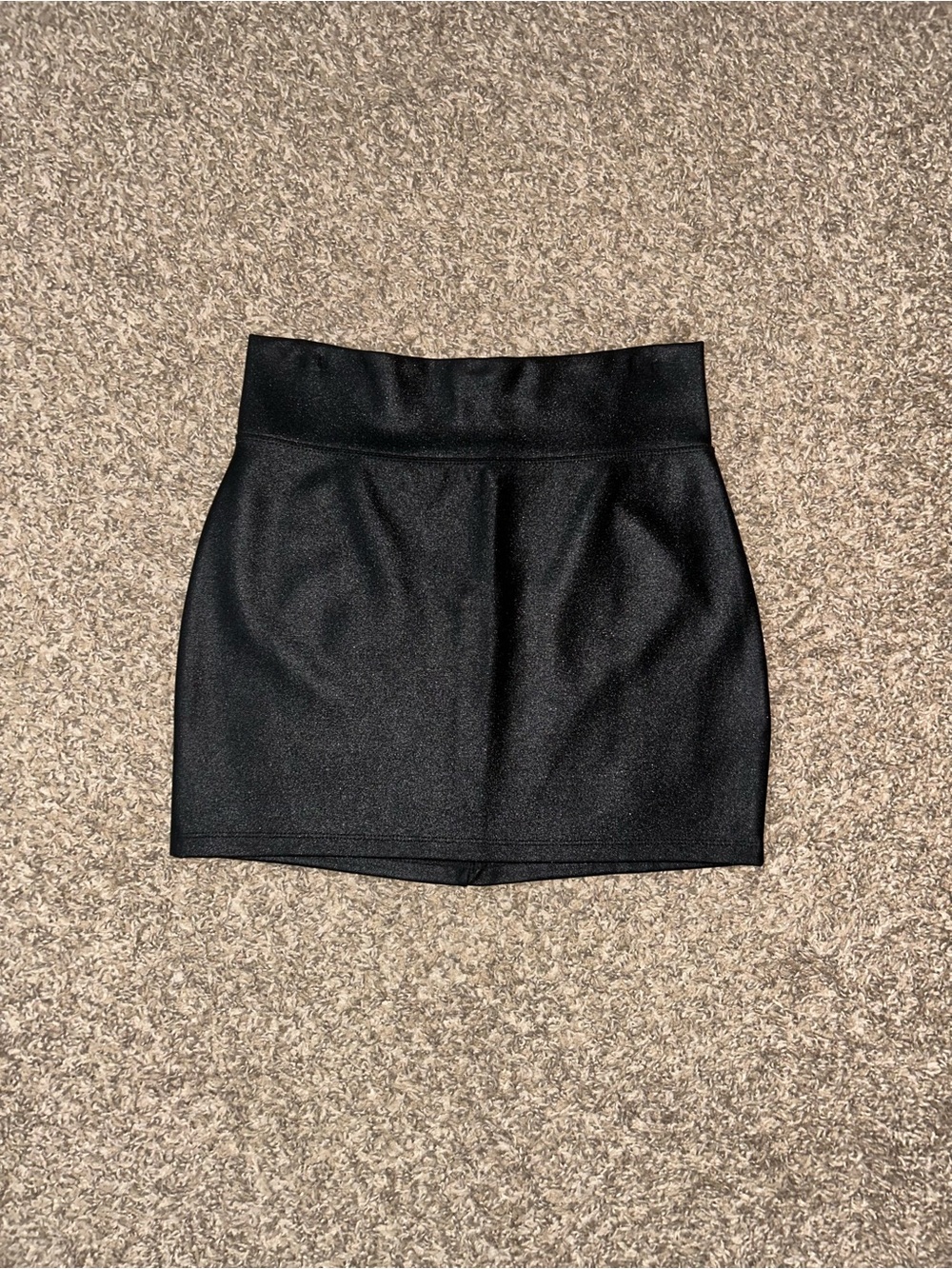 NWOT! Bebe Shimmer Faux Leather High Waist Mini Skirt size S